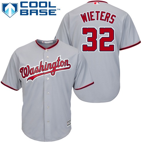 Nationals #32 Matt Wieters Grey Cool Base Stitched Youth MLB Jersey
